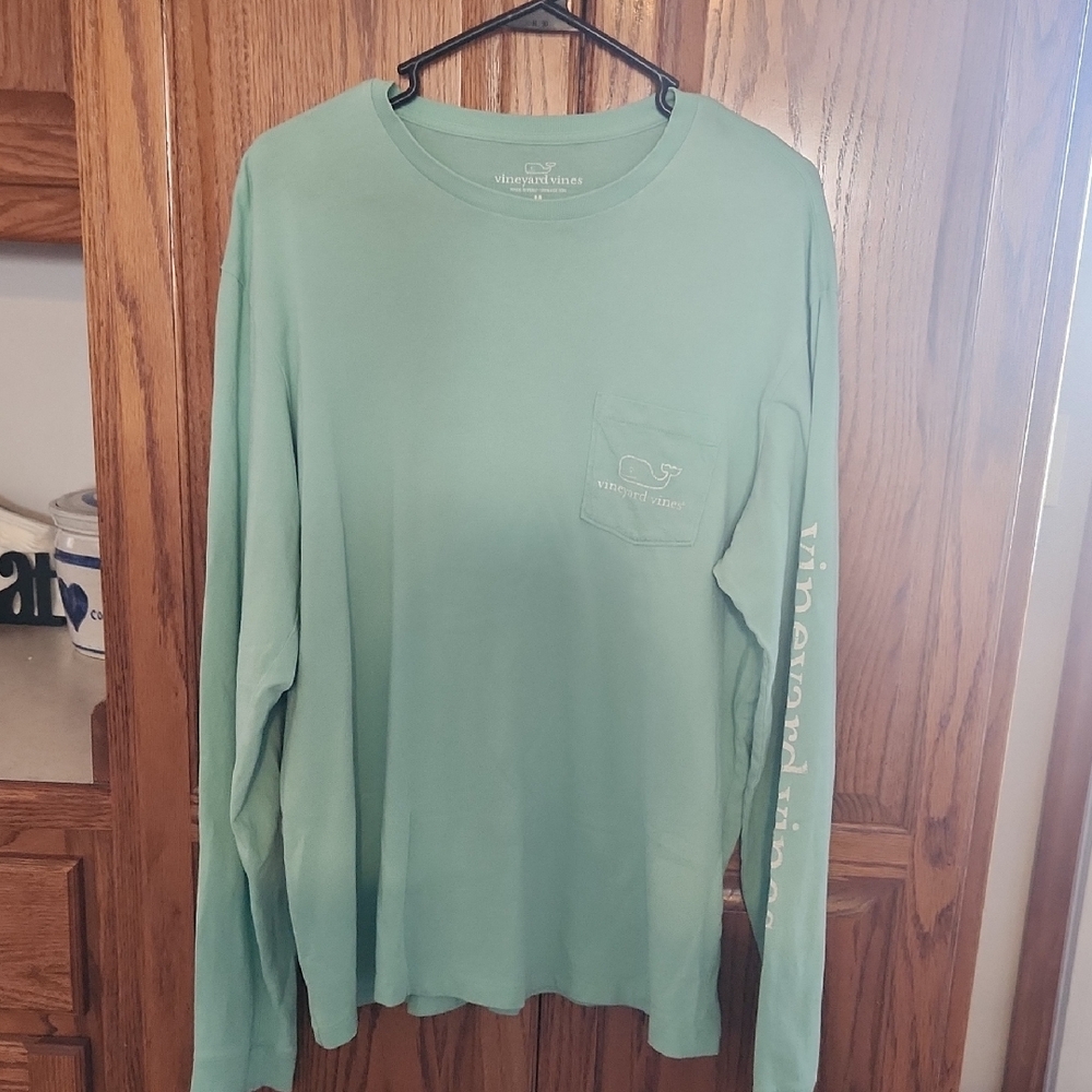 Vineyard Vines Mint Long Sleeve Tee